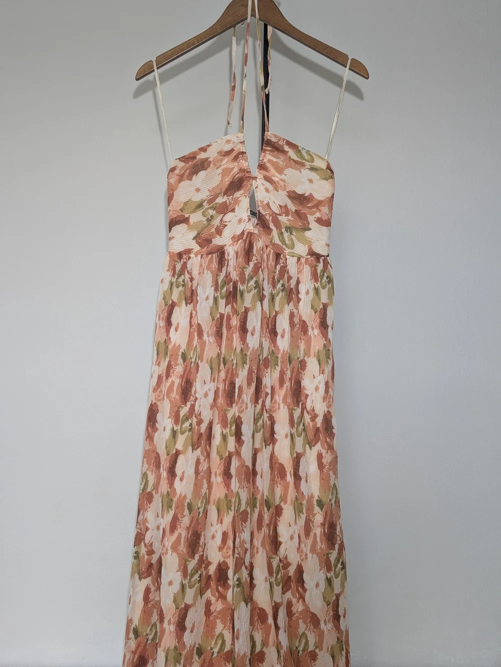 NWT Abercrombie & Fitch Drama Halter Maxi Dress